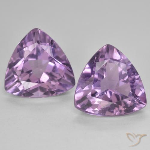 5.76ctw Naturale Viola chiaro-medio Ametista, Taglio trillion, VS