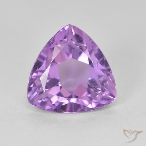 3.08ct Naturale viola vivido Ametista, Taglio trillion, VS