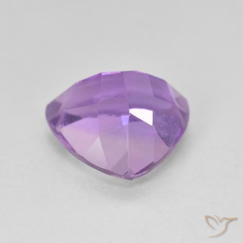 Ametista viola vivido naturale da 3.08 ct, Taglio trillion, VS