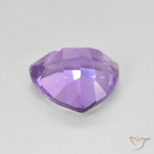 Ametista Viola tendente al rosa naturale da 2.88 ct, Taglio trillion, VS