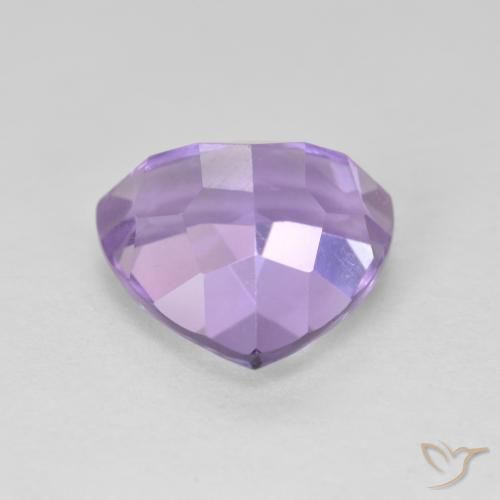 Ametista Viola medio naturale da 3.24 ct, Taglio trillion, VVS-VS