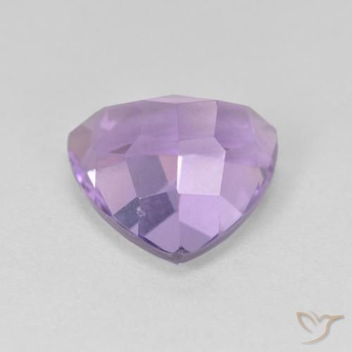 Ametista Viola medio naturale da 3.28 ct, Taglio trillion, VS