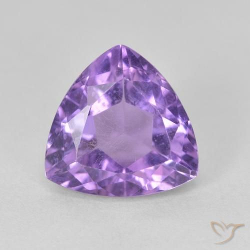 3.21ct Naturale Viola tendente al rosa Ametista, Taglio trillion, VS