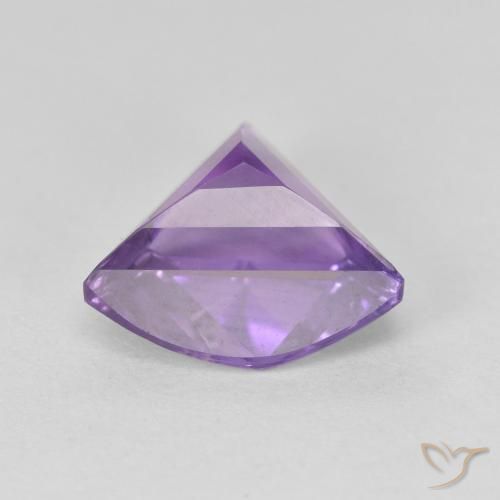 Ametista Viola medio naturale da 2.85 ct, Taglio trillion, VS