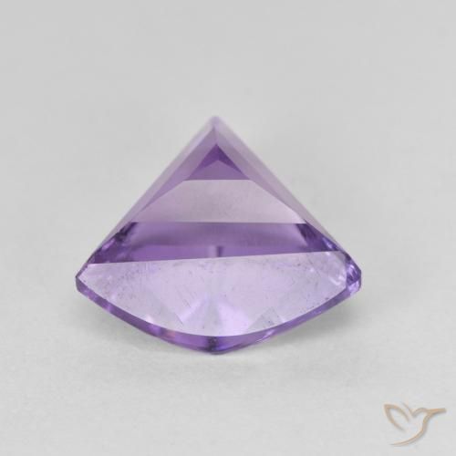 Ametista Viola medio naturale da 2.95 ct, Taglio trillion, VS