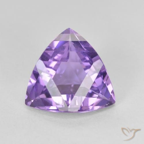 3.06ct Naturale viola vivido Ametista, Taglio trillion, VVS-VS
