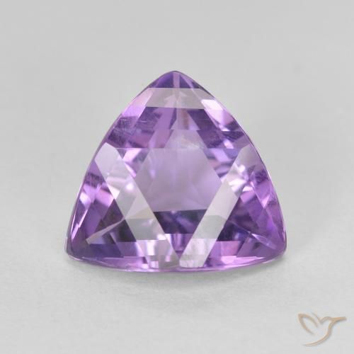 3.05ct Naturale Viola medio Ametista, Taglio trillion, VVS-VS