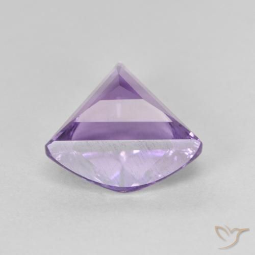 Ametista Viola medio naturale da 3.05 ct, Taglio trillion, VVS-VS