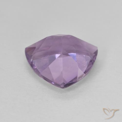 Ametista Viola tendente al rosa naturale da 2.79 ct, Taglio trillion, VVS