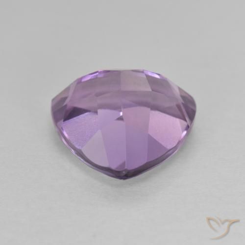 Ametista Viola tendente al rosa naturale da 3.18 ct, Taglio trillion, VVS