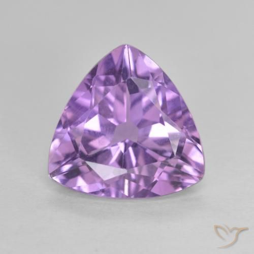 2.77ct Naturale Viola tendente al rosa Ametista, Taglio trillion, VVS