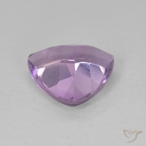 Ametista Melanzane Viola naturale da 2.63 ct, Taglio trillion, VVS