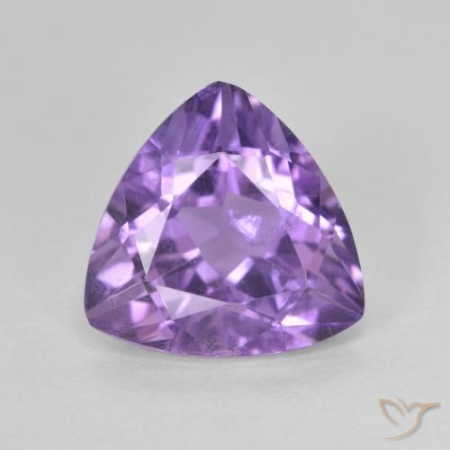 2.92ct Naturale Melanzane Viola Ametista, Taglio trillion, VS