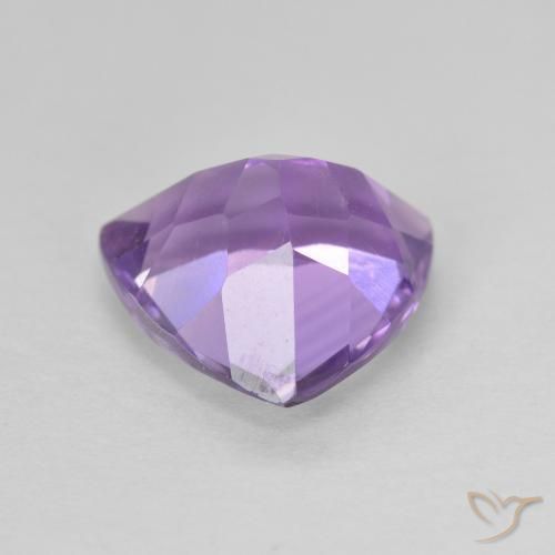 Ametista Melanzane Viola naturale da 2.92 ct, Taglio trillion, VS