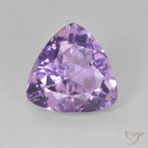 2.90ct Naturale Viola medio Ametista, Taglio trillion, VS