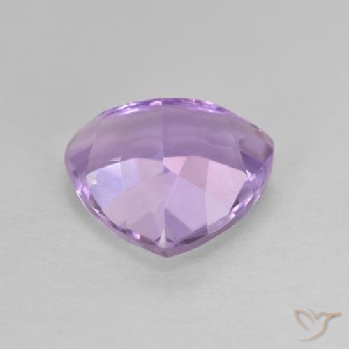 Ametista Viola medio naturale da 2.90 ct, Taglio trillion, VS