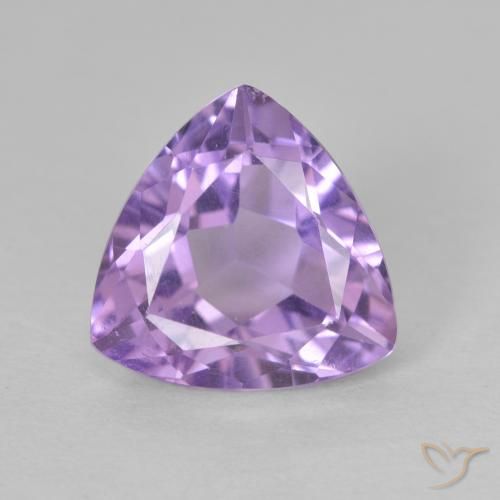 2.98ct Naturale Viola medio Ametista, Taglio trillion, VS