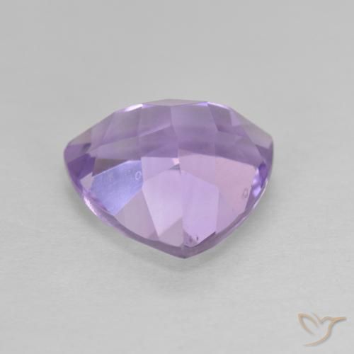 Ametista Viola medio naturale da 2.98 ct, Taglio trillion, VS