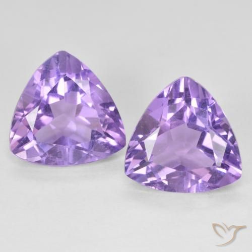 5.59ctw Naturale Viola medio Ametista, Taglio trillion, VVS-VS