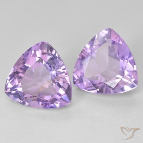 Gemme di Ametista Melanzane Viola naturale da 5.82 ct, Taglio trillion, VVS-VS