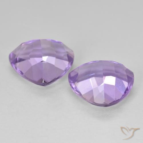 Gemme di Ametista Melanzane Viola naturale da 5.82 ct, Taglio trillion, VVS-VS