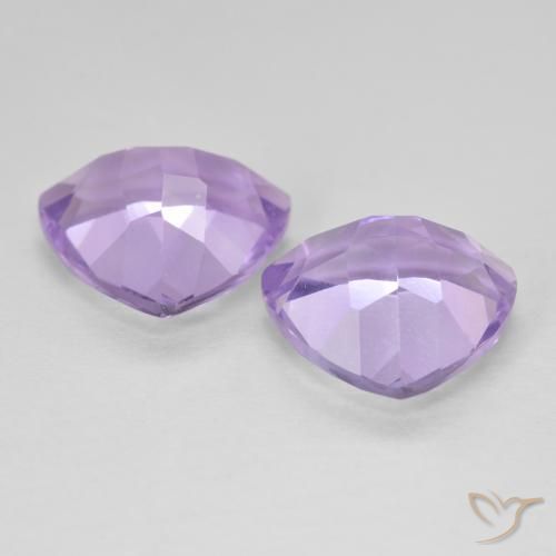 Gemme di Ametista Viola tendente al rosa naturale da 5.67 ct, Taglio trillion, VVS-VS