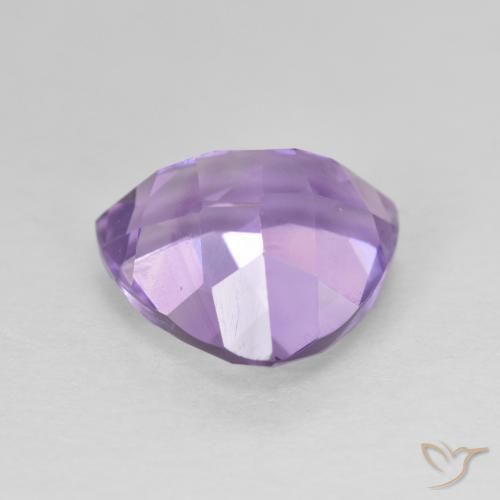 Ametista Viola tendente al rosa naturale da 3.21 ct, Taglio trillion, VVS-VS