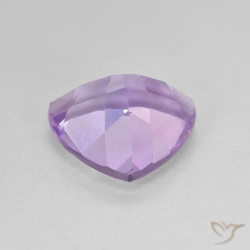 Ametista Viola medio naturale da 2.74 ct, Taglio trillion, VVS-VS