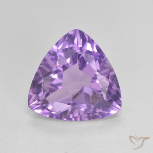 2.71ct Naturale Viola scuro Ametista, Taglio trillion, VVS-VS