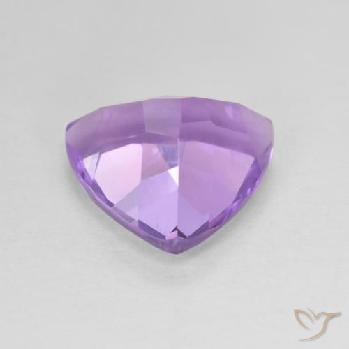 Ametista Viola scuro naturale da 2.71 ct, Taglio trillion, VVS-VS