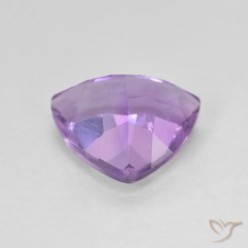 Ametista Viola rosa medio naturale da 2.66 ct, Taglio trillion, VVS-VS