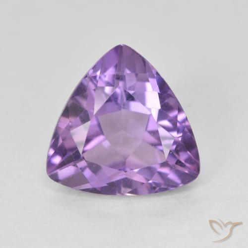 2.96ct Naturale Viola tendente al rosa Ametista, Taglio trillion, VVS-VS