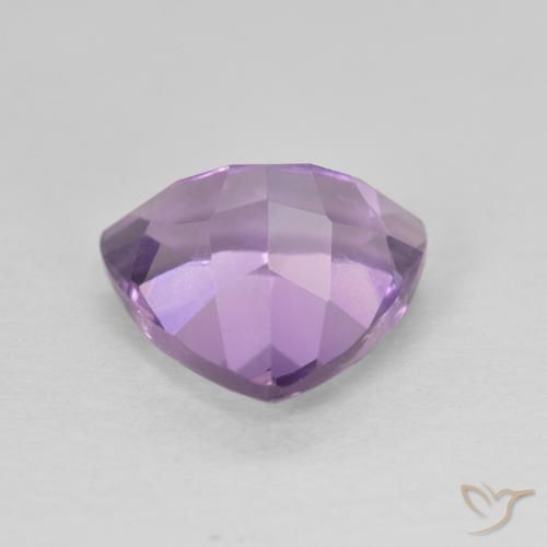 Ametista Viola tendente al rosa naturale da 2.96 ct, Taglio trillion, VVS-VS