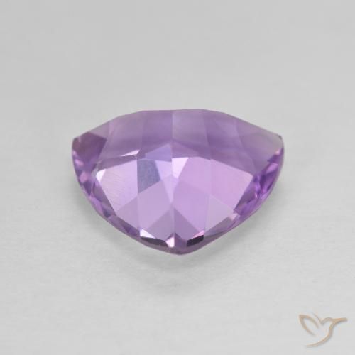 Ametista Viola medio naturale da 2.58 ct, Taglio trillion, VVS-VS