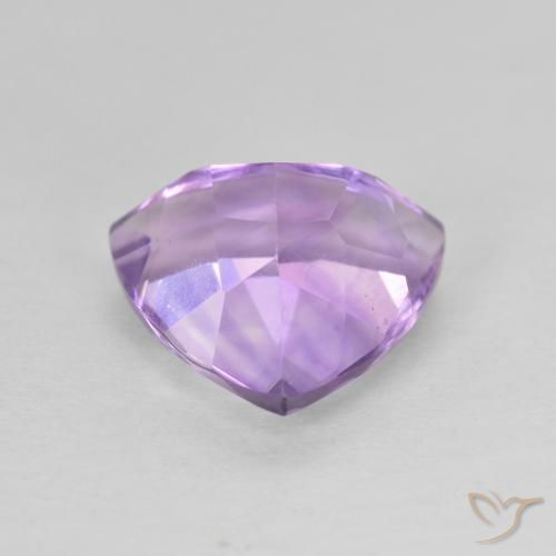 Ametista Viola tendente al rosa naturale da 2.91 ct, Taglio trillion, VVS-VS