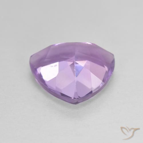 Ametista Viola rosa medio naturale da 2.73 ct, Taglio trillion, VVS-VS