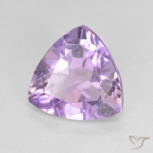 Ametista Rosa viola medio naturale da 2.92 ct, Taglio trillion, VVS-VS