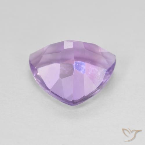 Ametista Rosa viola medio naturale da 2.92 ct, Taglio trillion, VVS-VS