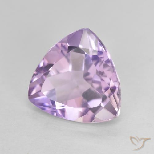 Ametista Iris Violetta naturale da 2.97 ct, Taglio trillion, VVS-VS