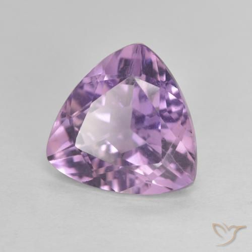 Ametista Viola medio naturale da 2.80 ct, Taglio trillion, VVS-VS