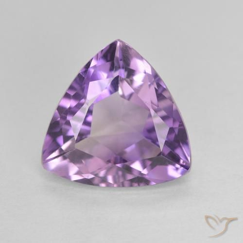 2.58ct Naturale Medium Light Purplish-Violet Ametista, Taglio trillion, VVS-VS