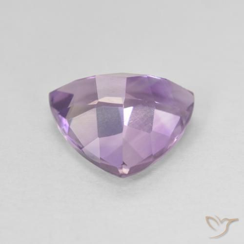 Ametista Medium Light Purplish-Violet naturale da 2.58 ct, Taglio trillion, VVS-VS