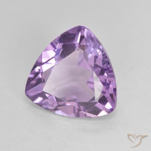 Ametista Iris Violetta naturale da 2.77 ct, Taglio trillion, VVS-VS