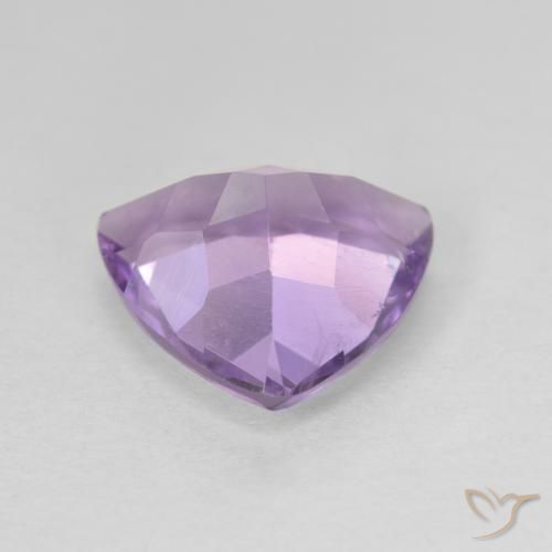 Ametista Iris Violetta naturale da 2.77 ct, Taglio trillion, VVS-VS