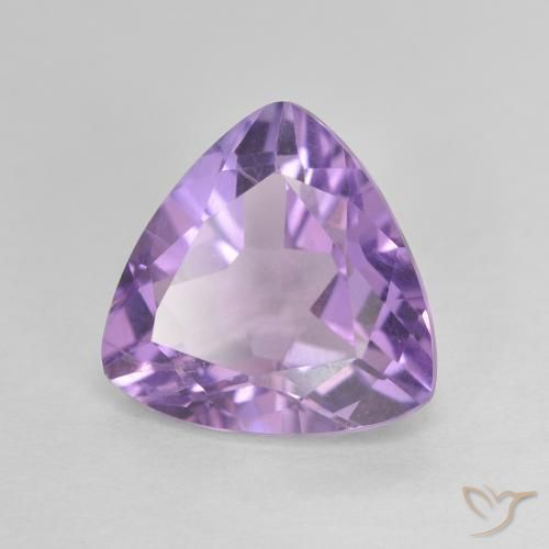 Ametista Rosa viola medio naturale da 2.74 ct, Taglio trillion, VVS-VS
