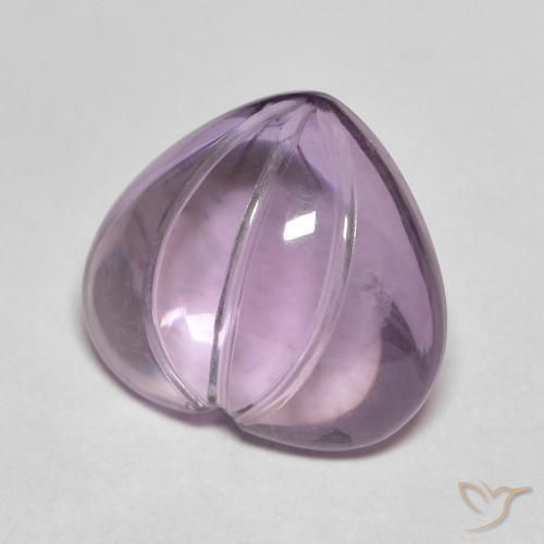 Ametista Magenta naturale da 6.07 ct, Cuore, Trasparente
