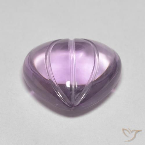 Ametista Magenta naturale da 6.07 ct, Cuore, Trasparente