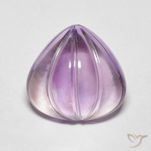 4.11ct Naturale Sangria Violetta Ametista, Forma a pera, Trasparente