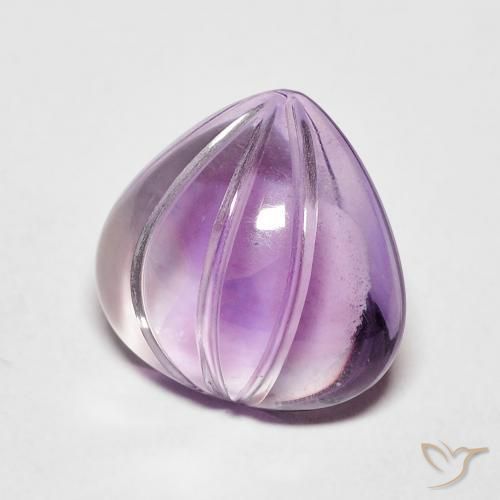 Ametista Sangria Violetta naturale da 4.11 ct, Forma a pera, Trasparente
