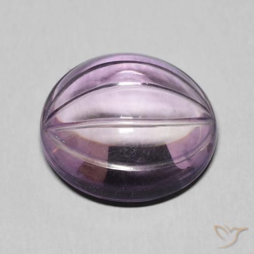 Ametista Viola chiaro-medio naturale da 10.21 ct, Ovale, Trasparente